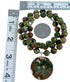 Southwest Unakite Sterling Silver Bead Necklace RX114741